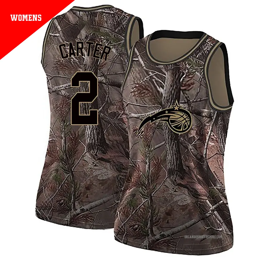 ＃2 Women's Jevon Carter Orlando Magic Camo Swingman Realtree Collection Jersey