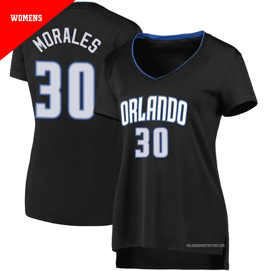 ＃30 Women's Alex Morales Orlando Magic Black Fast Break 2019 Jersey Icon Edition